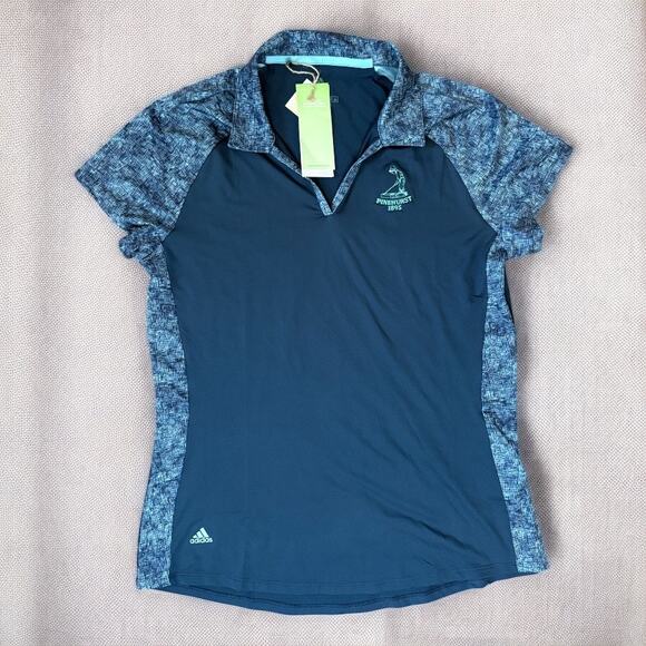 NEW Adidas Primegreen UPF 50 Polo Pinehurst Logo - Picture 1 of 6